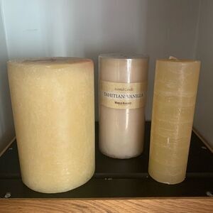3 Scented Handmade  Candles